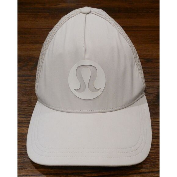 Lululemon Athletica Off White Ivory Mesh Baseball Cap Hat - Picture 1 of 3